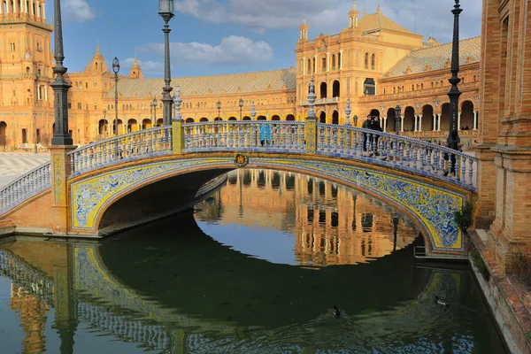 Sevilla España Enero 2019 Plaza España Plaza España Sevilla Durante —  Fotos de Stock