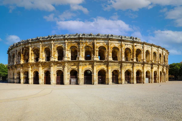 Roman Amfiteátrum Nimes Provence Csodálatos Hatalmas Aréna Tökéletesen Konzervált 2000 Stock Fotó