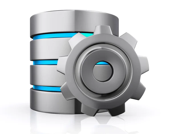Concetto di archiviazione di database, cloud computing . — Foto Stock