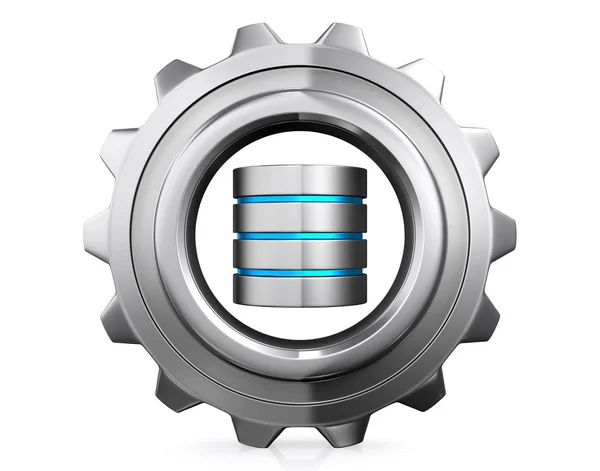 3D illustration of Database storage concept, cloud computing. — Stock Photo, Image