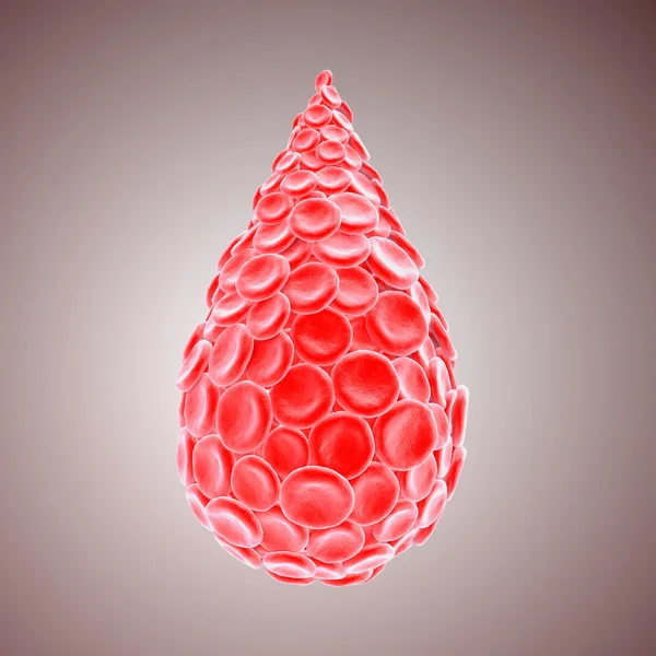 3d renderizar los glóbulos rojos fondo . — Foto de Stock