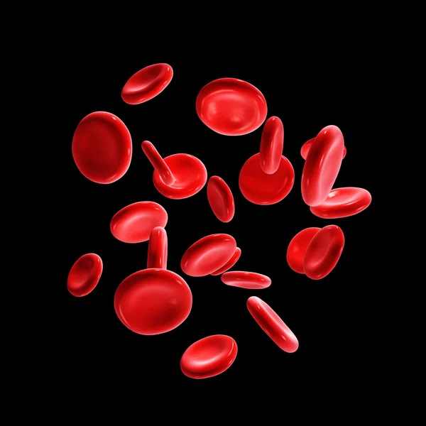 3d render red blood cells background. — Stock Photo, Image