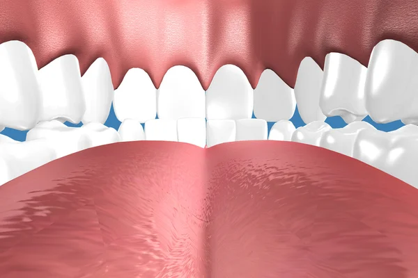 3D зуби крупним планом . — стокове фото