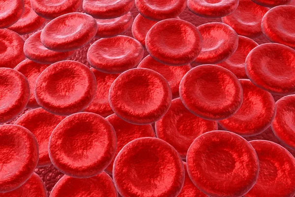 3D render röda blodkroppar bakgrund. — Stockfoto