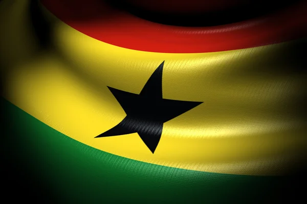 Flagga ghana — Stockfoto