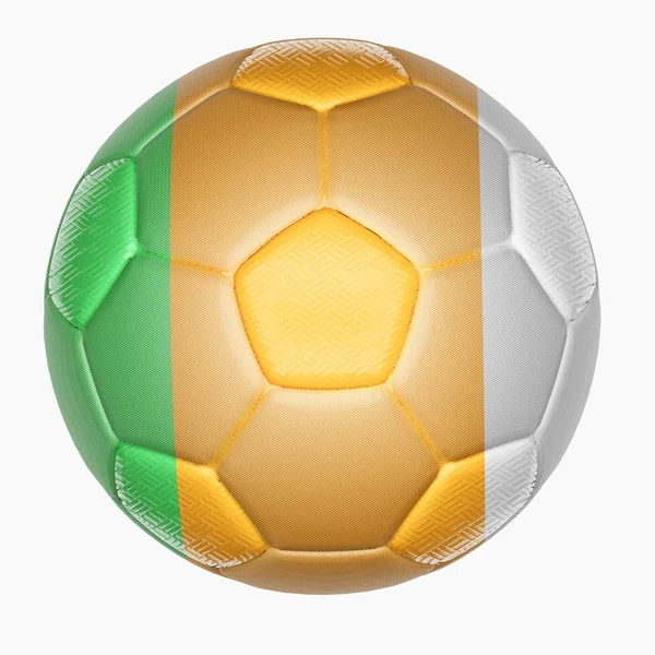 Mappatura pallone da calcio con bandiera — Foto Stock