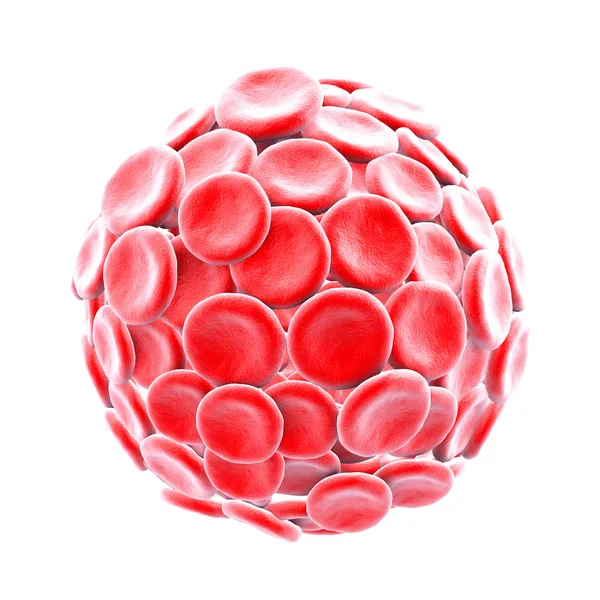 3d rendering globuli rossi sfondo . — Foto Stock