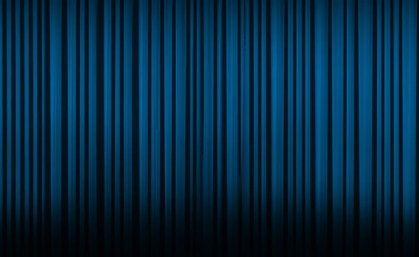Modrá opona v divadle. — Stock fotografie