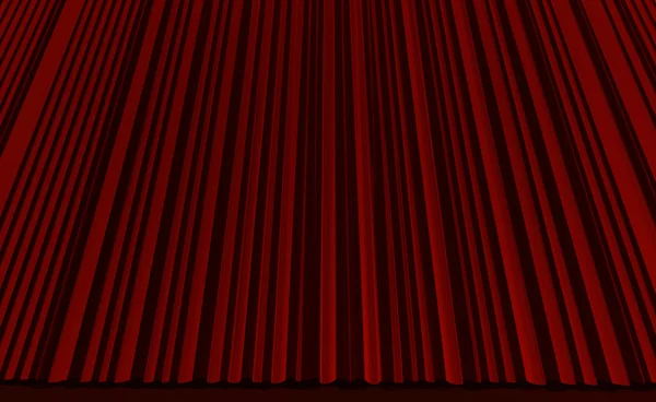 Roter Vorhang im Theater. — Stockfoto