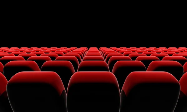 Fila de assentos de teatro . — Fotografia de Stock