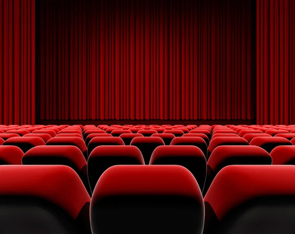 Cinema or theater screen seats. — Stock Photo, Image