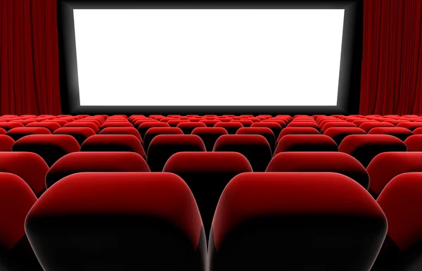 영화관 또는 극장 화면 석. — 스톡 사진