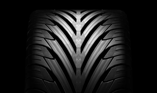 Černá pneumatika guma. — Stock fotografie