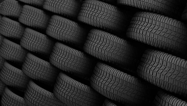 Black tire rubber. — Stock Photo, Image