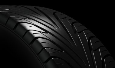 Siyah lastik kauçuk.