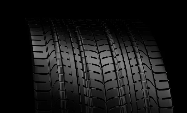 Černá pneumatika guma. — Stock fotografie