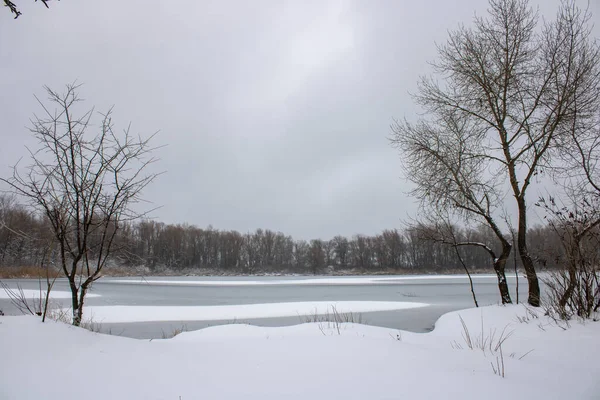 Winter River Winter Landscape — Stock Photo, Image