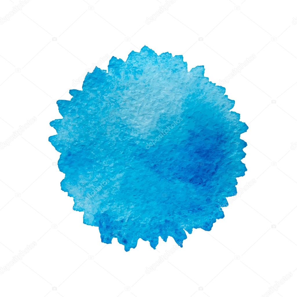 Watercolor spot  isolated on white background. Vector illustrati