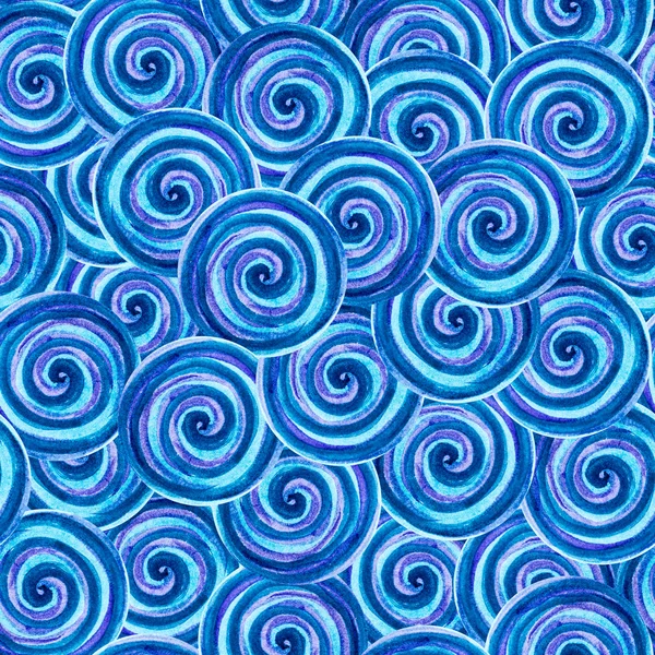 Seamless mönster av cirklar. Geometriska abstrakt bakgrund. Wate — Stockfoto