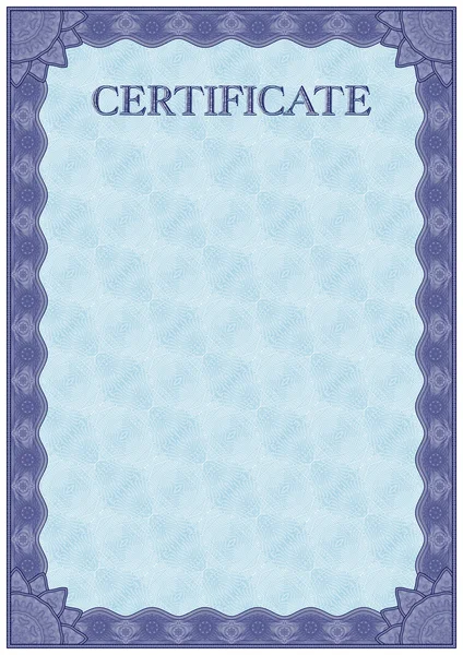 Подробный векторный сертификат — стоковый вектор