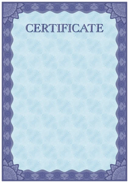 Certificado vectorial detallado Vector De Stock