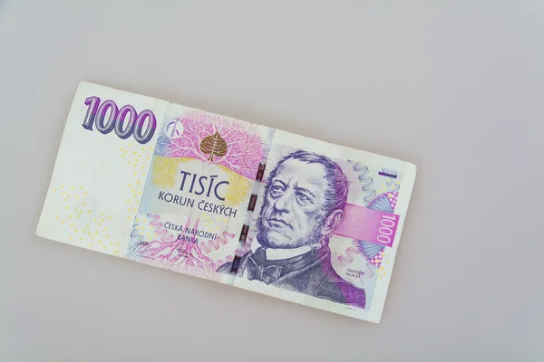 Czech money crown paper notes — Stock Photo, Image