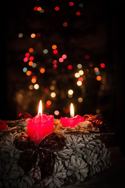 Christmas candle light — Stock Photo, Image