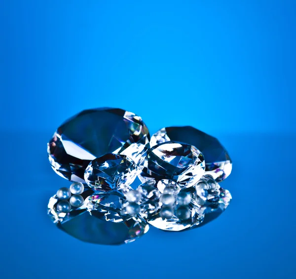 Diamante e brilhantes — Fotografia de Stock