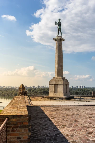 Памятник в столице Белграде — стоковое фото