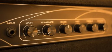 bas gitar amplifikatör görüntü kadar kapatın