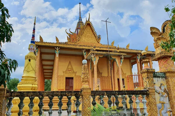 Giang Vietnam November 2020 Een Van Beroemdste Khmer Pagodes West — Stockfoto