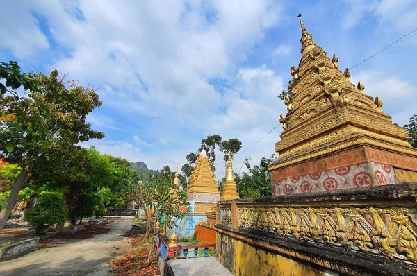 Giang Vietnam November 2020 Een Van Beroemdste Khmer Pagodes West — Stockfoto