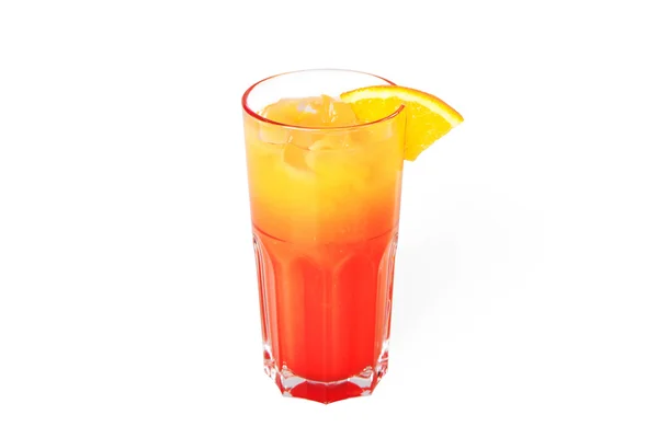 Tequila sunrise koktajl z lodu — Zdjęcie stockowe