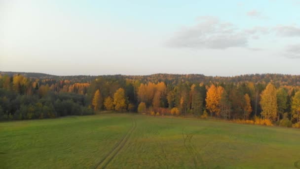 Parque de montaña Ruskeala en Karelia en otoño. — Vídeo de stock