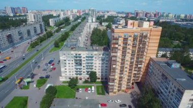 Kuşbakışı modern Saint Petersburg