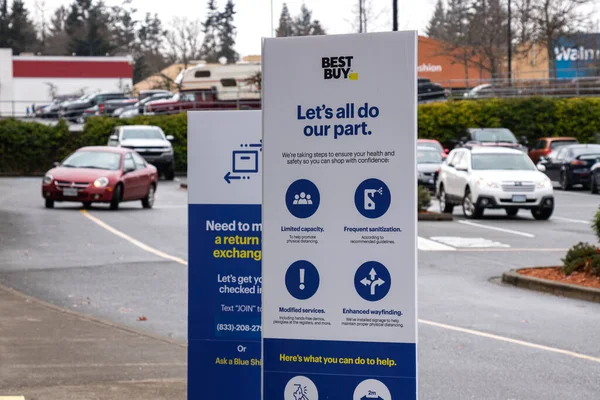 Courtenay Canada November 2020 View Sign Lets All Our Part — Stock Photo, Image