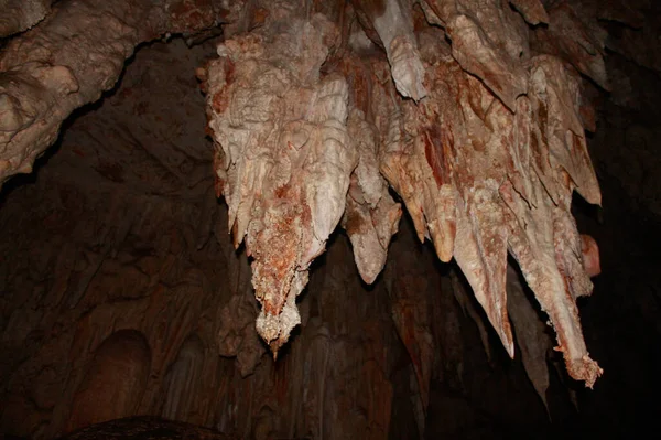 Tham Lot Grottsystem Fyllt Med Stalaktiter Och Stalagmiter Nära Sop — Stockfoto