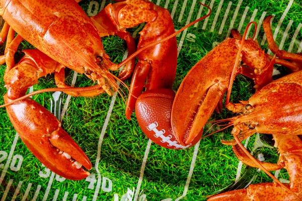 Cooked Sea Large Lobster Ball Tray — Stock Photo, Image