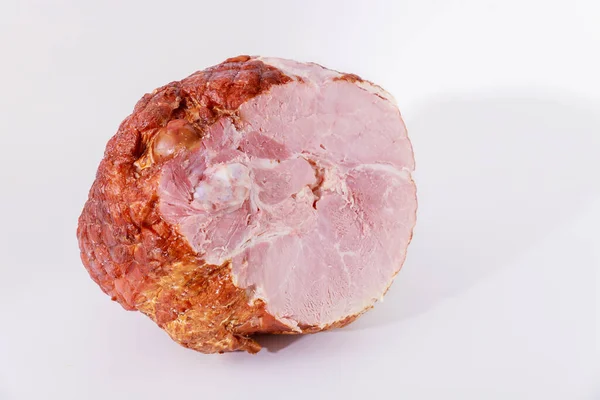 Daging Babi Utuh Diisolasi Pada Latar Belakang Putih Daging Makanan — Stok Foto