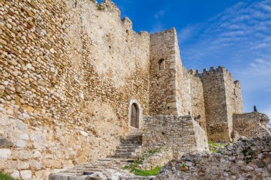 Eski tarihi kale, Patras tarihinde Yunanistan Peloponnese