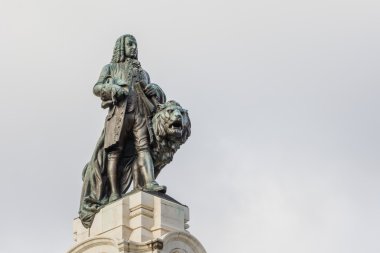 Lizbon, Portekiz, anıt Marques de Pombal Meydanı
