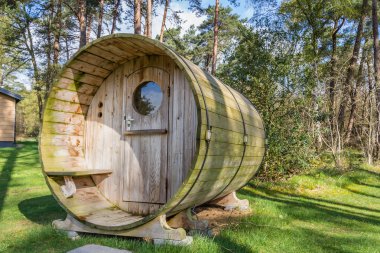 Ahşap holiaday ev Sauna