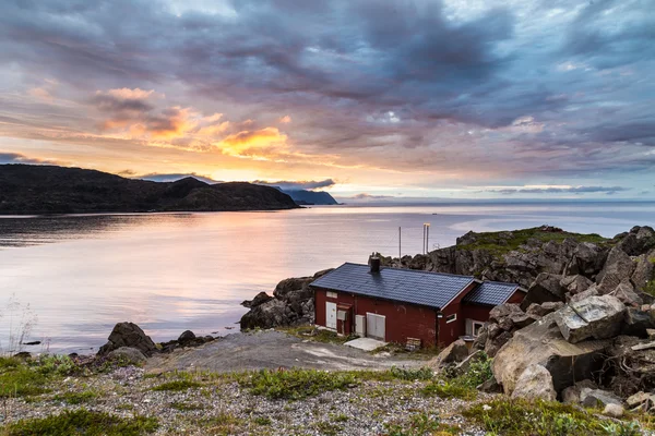 Middernachtzon in Noord Noorwegen — Stockfoto