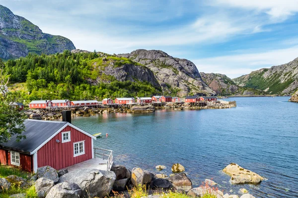 Nusfjord 渔村和教科文组织世界遗产站点 Nusfjord — 图库照片
