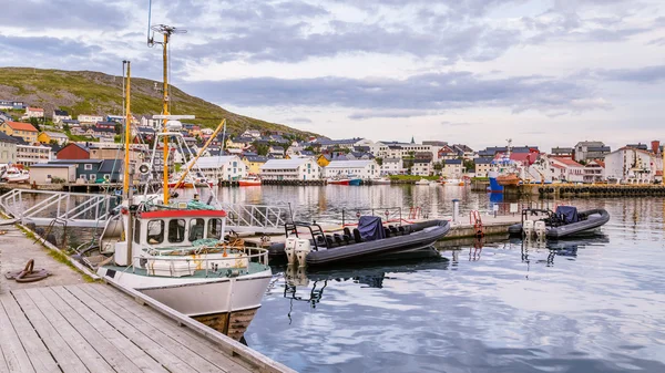 Λιμάνι του Χόνινγκσβαγκ Finnmark Νορβηγία — Φωτογραφία Αρχείου