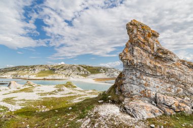 Finnmark Norveç'in Kuzey-Doğu maliyetteki Trollholmsundet. 