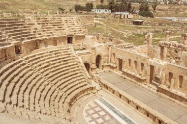Roma Tiyatrosu: Jerash, Jordan Roma kentinde. 