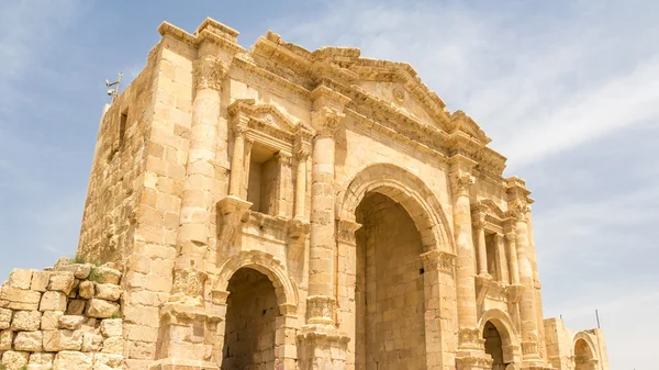 Κύρια πύλη του Αδριανού στην Γέρασα (Ιορδανία) — Φωτογραφία Αρχείου