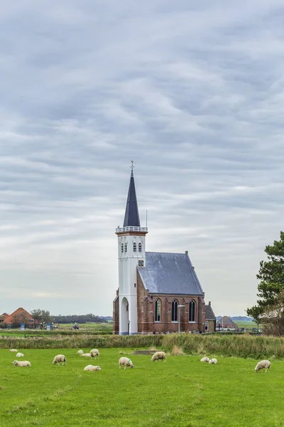 Church Den Hoorn Texel, Países Baixos — Fotografia de Stock