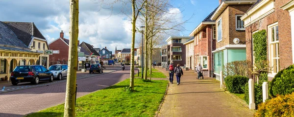 Entering small village Leek in the Netherlands — Stock Photo, Image